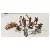 (10) Vintage Lead Military Lead Figurines