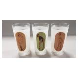(3) Vintage "Key Hole Peek-A-Boo" Girlie Glasses