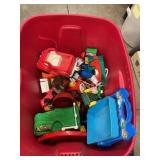 Tote With  Fisher-Price & Assorted Vehicles,