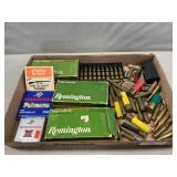Tray Lot Of Assorted Vintage Ammo, Primers, Empty