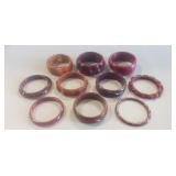 (10) Vintage Bakelite Bangle Bracelets