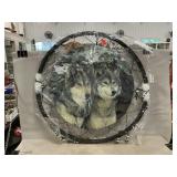 Wolf Dreamcatcher Wall Hanging, 23' Diameter