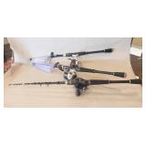 (3) Collapsible Fishing Rods w/ Reels