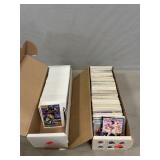 (2) Boxes With Assorted Football & Baseball Cards