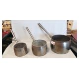 Set Of (3) Heavy Duty Metal Cookware