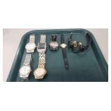 (6) Assorted Men's Watches & (1) Ladies Watch