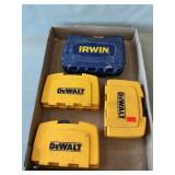 Lot Of Irwin & DeWalt Drill Bits