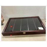Wooden Showcase, (Closure Does Not Latch Shut,