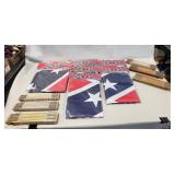 (6) 3'×5' Polyester Confederate Flags & (6)