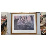 (1) Framed Print 'Men Of Iron' / Military