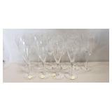 (10) Princess House Heritage Champagne Glasses