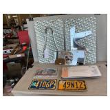 Sissy Bar, Side Straps, License Plates, Plate