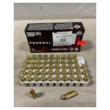 (50) Rounds Of Federal 9mm Luger Ammo