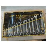 S.A.E. Combination Wrench Set, Appears New