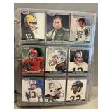 Binder With 1990 ProSet Football Cards