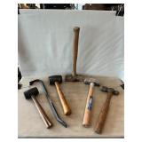 Mallets, Hammer, Pry Bar