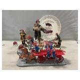 Resin, Porcelain Firefighters, Dalmatians,