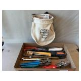 Tool pouch With Assortment Of Tools, Knives