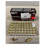(50) Rounds Of Federal 9mm Luger Ammo