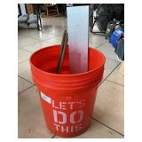 Bucket With Chain, Metal Piece