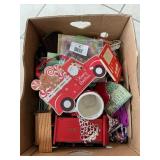 Box Lot With Christmas Decor