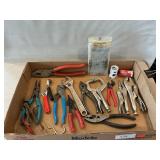 Lot With Wrench, Pliers, Vise Grips & More
