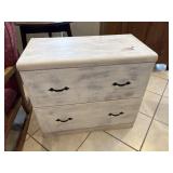 Painted 2 Drawer Dresser