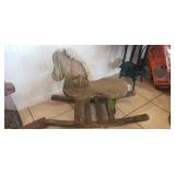 Handcrafted Wooden Child's Rocking Horse
