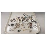 Tray Of Assorted .925 Sterling Silver Jewelry &
