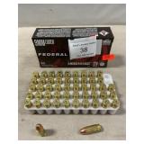 (50) Rounds Of Federal 9mm Luger Ammo
