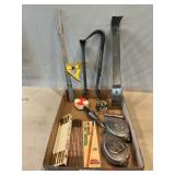Pry Bars, Chalk Lines, Plumb Bob, Measuring Rules