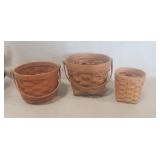 (3) Longaberger Baskets
