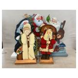 Wooden Santas