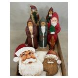 Wooden Santas, Redware Santa