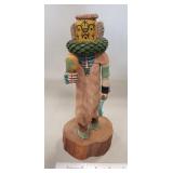 Native American 'Hopi' Wood Carved Figure Signed