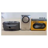 (1) 35mm Camera, (1) FM Radio & (1) Compact