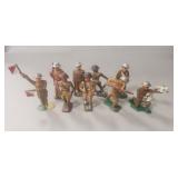 (9) Assorted Military Lead Soldiers