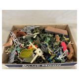 Lot Of Assorted Toy Figures, Vehicles, Playset