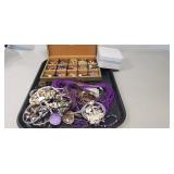 Tray Of Assorted Jewelry & More