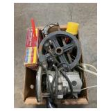 Box Lot With B & D Router, Heat Gun, Cast Iron