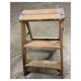 2-Step Wooden Stepladder