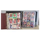 (2) Binders Of Assorted NFL Football & Hockey