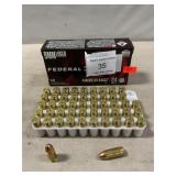 (50) Rounds Of Federal 9mm Luger Ammo