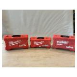 (3) Milwaukee Drill Bit Sets (A Few Missing)