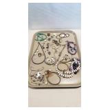 Tray Of Assorted Jewelry (Some Pieces Marked .925