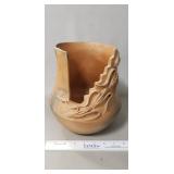 Native American Pueblo Pottery 'Healing Pot w/