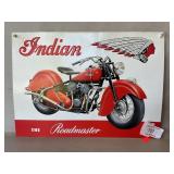 Retro Metal Indian Motorcycle Sign