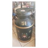 (1) Vintage Metal Milk Can