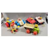 (6) Assorted Vintage Fisher-Price Pull Toys