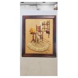 (1) Framed Decorative Art Wall Hanger (16.5"ï¿½20")